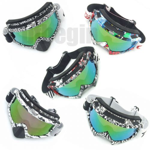 Motocross atv quad dirt bike off road racing anti-uv goggles glasses motorbike