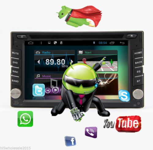 Android 4.4 3g-wifi 2din 6.2&#034; gps navi car stereo dvd player in dash radio ipod