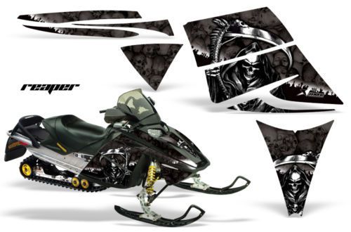 Amr racing wrap mxz ski-doo rev snowmobile sled graphics wrap mxz reaper