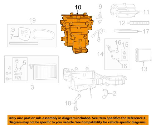 Jeep chrysler oem grand cherokee evaporator heater-distribution box 68224193aa