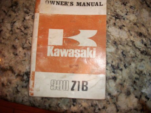 Kawasaki z1 motorcycle owners manual