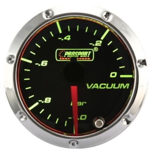 Prosport 7 color led 52mm smoke face vacuum gauge bar