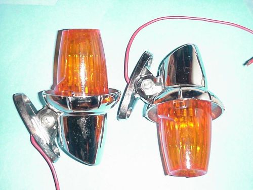 Vintage signal-stat amber lights, turn lights,side marker lights, real nice,look
