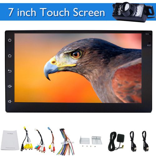 7&#034; gps navi android 4.4 double 2 din car auto stereo wifi bt radio quad core+cam