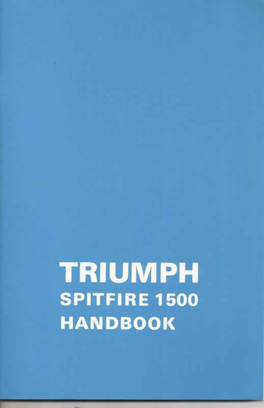 Triumph spitfire 1500 handbook