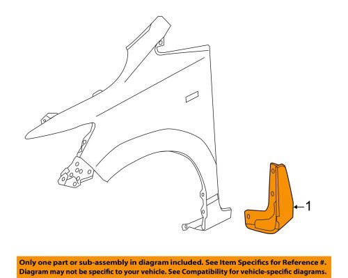 Honda oem 2015 fit-mud flap 08p00t5a100