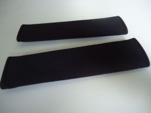 2 pieces x car seat belt cover shoulder pads black a pair