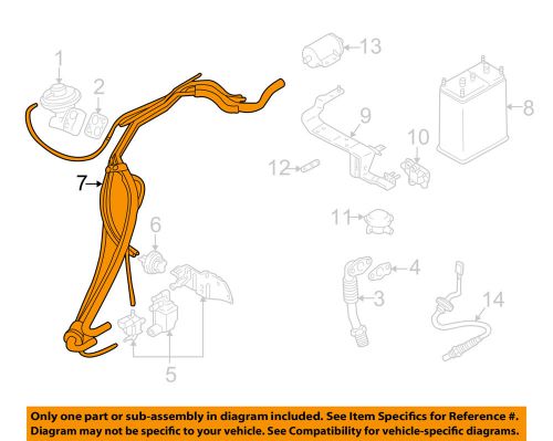 Mitsubishi oem 1999 galant 3.0l-v6 emission-hose &amp; tube assembly mr431588