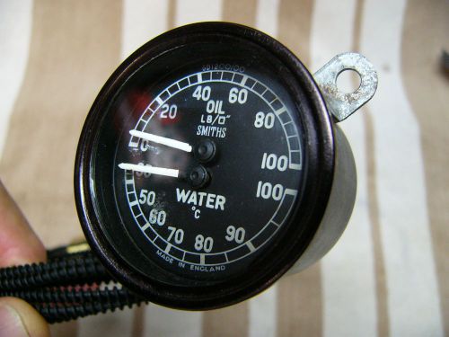 Smiths water temp gauge, jaguar austin-healey mini cooper lotus mg midget sprite