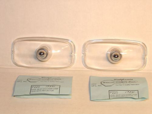 1966-67 pontiac gto park lamp lens set pair  &#034;guide&#034; show quality