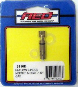 Aed holley 2 piece high flow .140 bottom feed needle and seat assembly #5116b