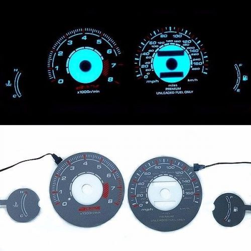 Indiglo glow gauge dash face el cluster for mitsubishi eclipse non turbo 95-99