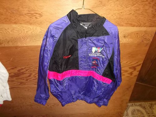 Vintage mtv celebrity challenge jacket~denver grand prix~jon moss collection~l