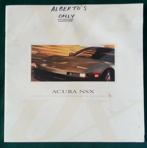 1997 acura nsx dealer promo brochure full color