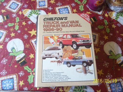 Chilton&#039;s truck and van repair manual 1986-1990