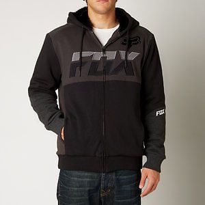 Fox racing mako sasquatch mens zip up hoody black sm