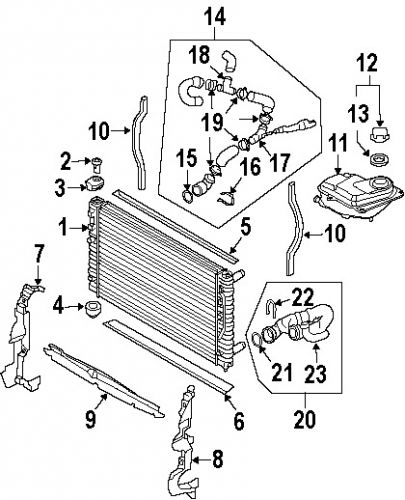 Audi 8e0121403f genuine oem reservoir