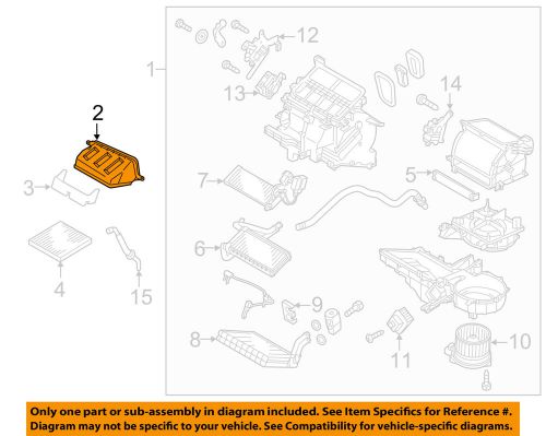 Mitsubishi oem 14-15 mirage 1.2l-l3 evaporator heater-intake duct 7803a063