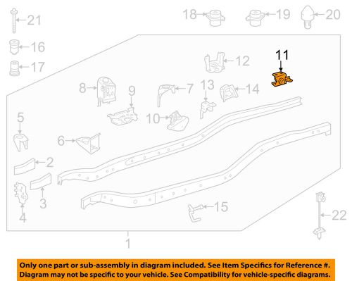 Toyota oem 07-15 tundra frame-stop bracket right 516210c040