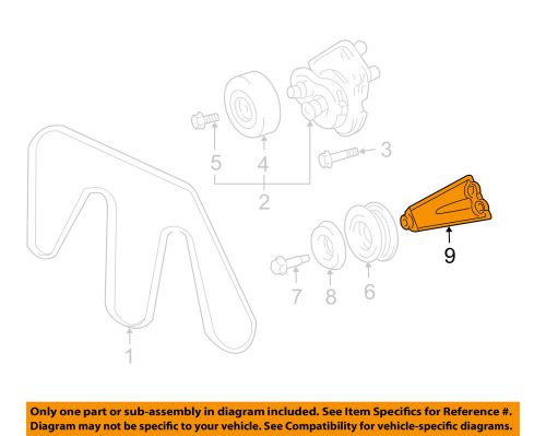 Lexus toyota oem 06-07 gs430 4.3l-v8 belts pulleys-mount bracket 1660750010