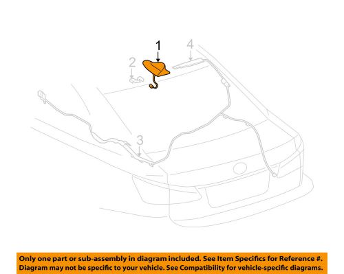 Lexus toyota oem 2009 is250-antenna 8676053020e1