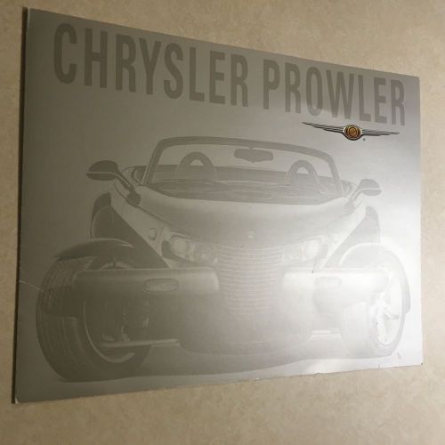 Chrysler prowler vintage auto show handout very rare