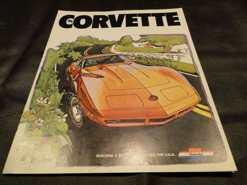 1974 corvette original sales brochure mint