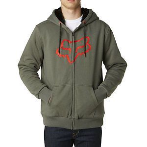 Fox racing traxion sasquatch mens zip up hoody military/green