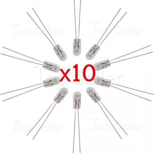 (10) 4.7mm 12v for gmc  cluster speedometer climate control lamp bulbs