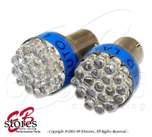 Blue stop light 19 led 1156 light bulbs 2pcs 7528 3497 7506 (1 pair)