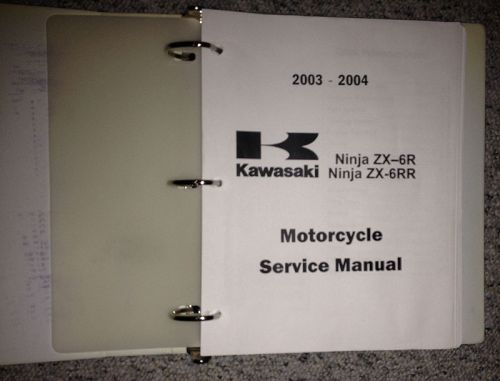 Kawasaki  zx6r/rr oem service repair manual 2003 - 2004