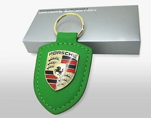 Porsche design high quality leather key ring gold crest keychain for porsche a2