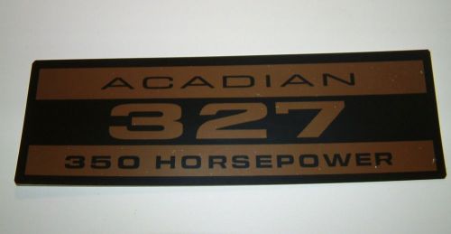 66 canadian pontiac 327 350 hp valve cover decals pr l79 acadian  canso