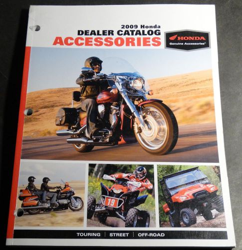 2009 honda motorcycle &amp; atv genuine accessories sales catalog brochure  (224)