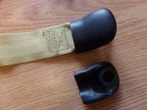 1968-71 chevy standard seat belt male strap brown single