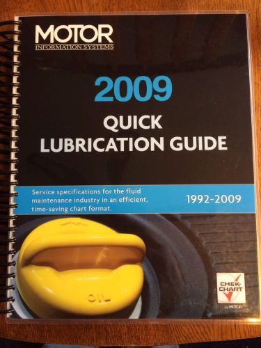 Motor quick lube service manual 2009