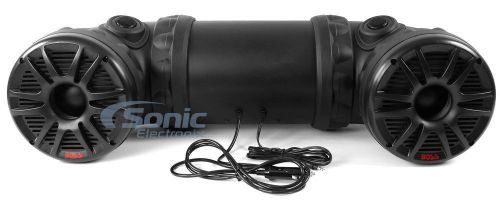 New boss atv80 dual 8&#034; 700w atv/marine atv amplified tube speaker system w/aux