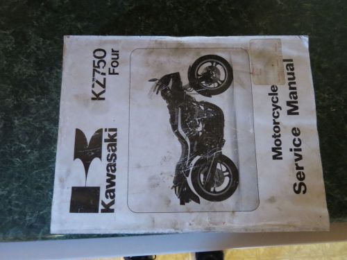 Kawasaki kz750 four motorcycle  service manual-oem 1983