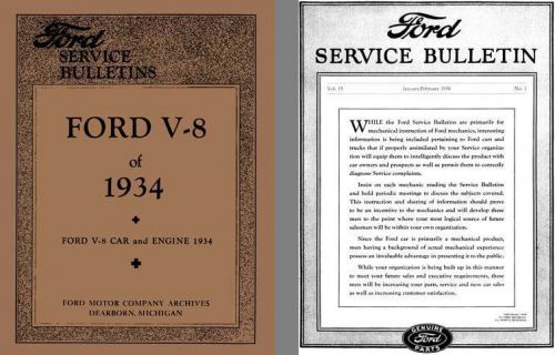 Ford 1934 - ford service bulletins ford v-8 of 1934 - ford v-8 car and engine 19