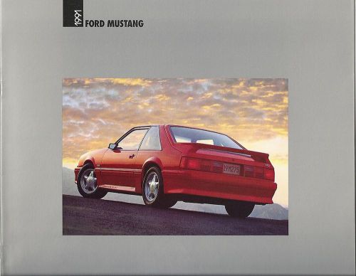 1991 ford mustang gt lx sport showroom brochure &#034;nos&#034;