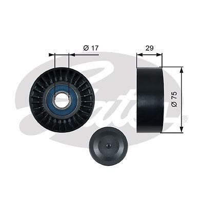 Gates drivealign idler pulley, 36462 fits vw crafter 30-50 2.0 tdi,2.0 tdi,2....