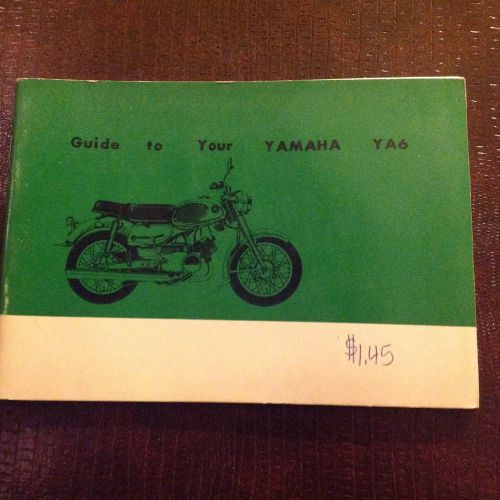 *** yamaha ya6 rider&#039;s manual **