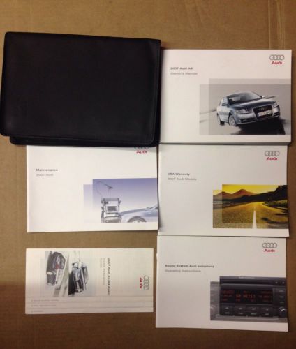 2007 audi a4 owner&#039;s manual with case