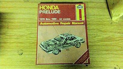 Honda prelude 1979-89 repair manual