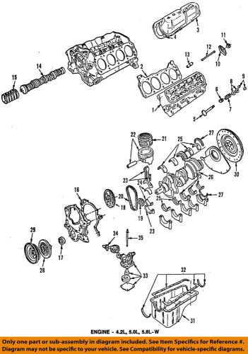 Ford oem camshaft-front cover gasket f3tz6020a