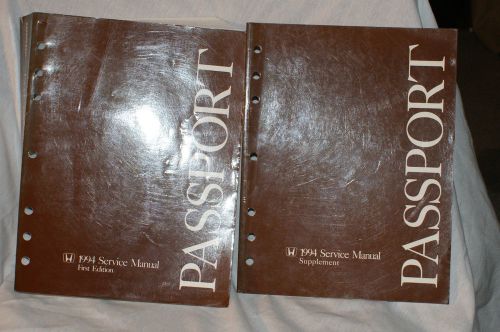 1994 honda passport shop service repair manual + supplement repair manual