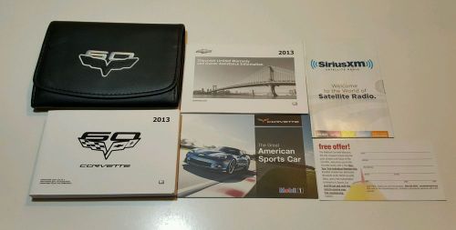 2013 chevrolet corvette z06 grand sport 3lt 427 2lt c6 coupe  owners manual set