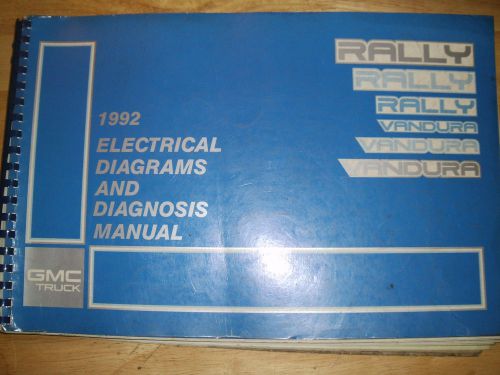 1992 gmc full-size van electrical diagnosis and wiring diagrams manual!