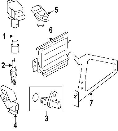 Nissan 23731ja00b genuine oem crnkshft sensor