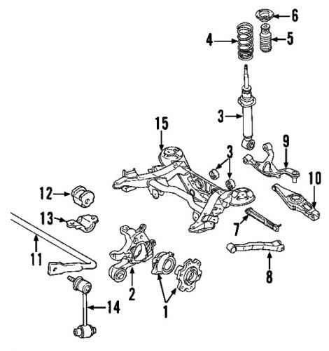 Nissan 562618j000 genuine oem stabilizer link